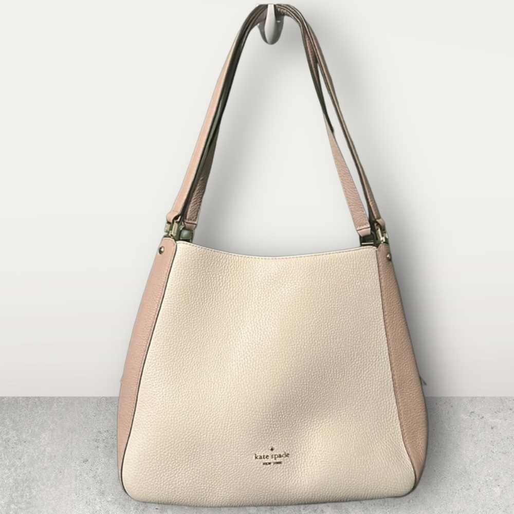 Kate Spade pebbled leather three compartment purse like new